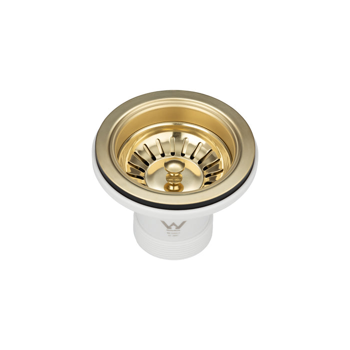 Brushed Bronze Brass 90mm Sink Waste Kit - Acqua Bathrooms