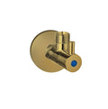 Brushed Gold Single Mini Cistern Cock - Acqua Bathrooms