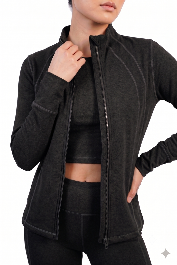 Brushed Heathered Jacket