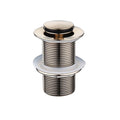 Brushed Nickel 32mm Non Overflow Pop Up Waste - Acqua Bathrooms