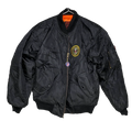 Burk's Bay Black MA-1 Flight Jacket - Large - Army & Outdoors - Flight Jackets