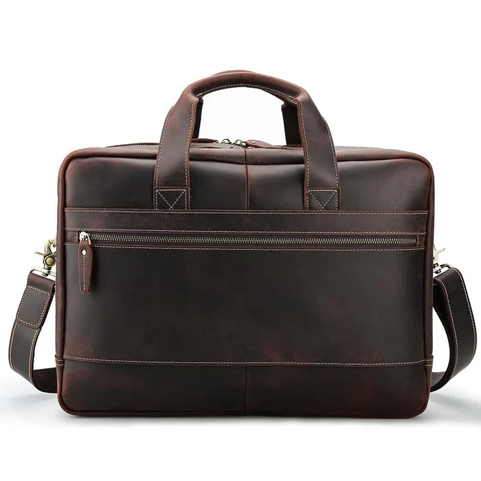 California Buffalo Leather Briefcase Bag