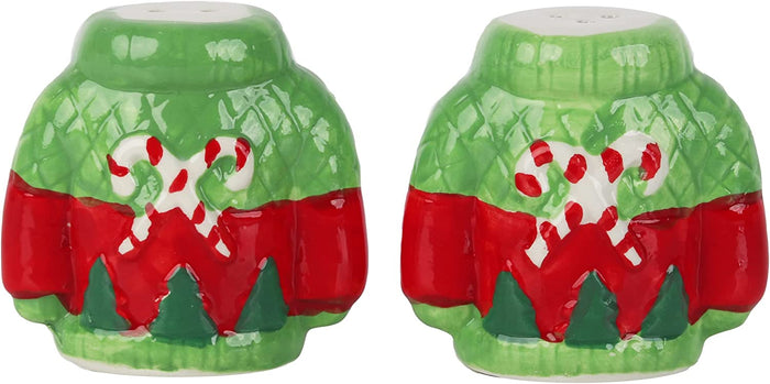 Candy Cane Sweater Salt and Pepper Shaker