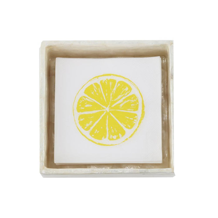 capiz shell cocktail napkin holder - beverage