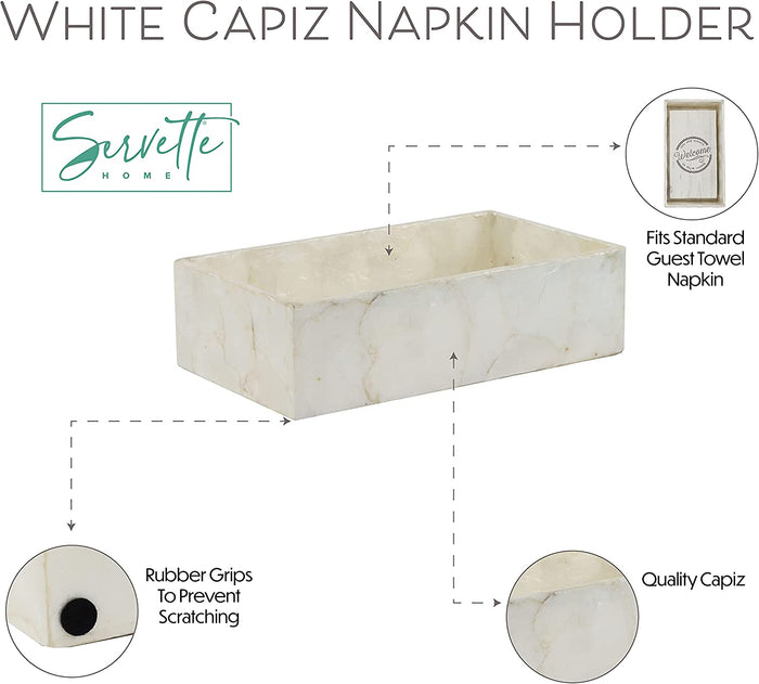 Capiz Guest Towel Napkin Holder