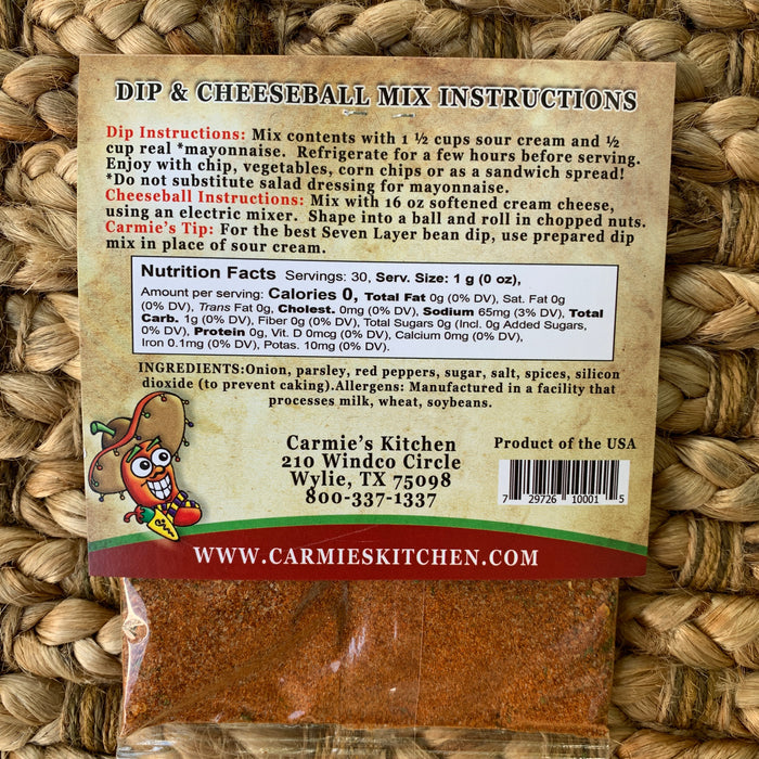 Carmie's Dip Mixes