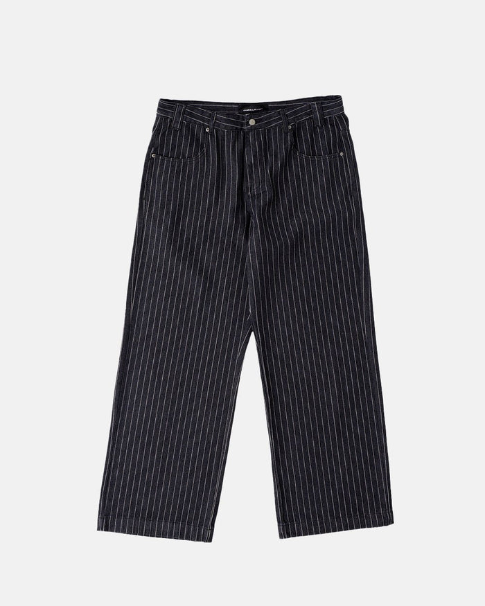 STRIPES CASINO V1 PANTS BLACK DENIM - COLD CULTURE