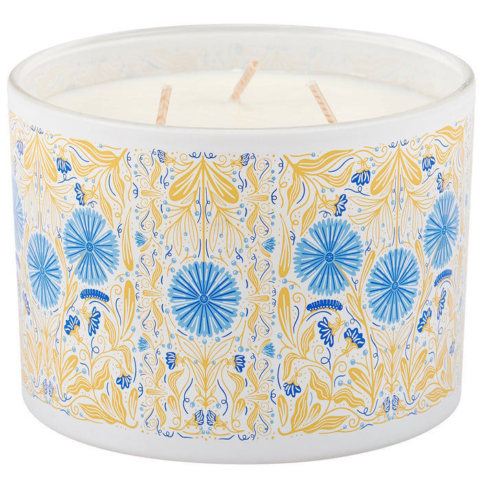 Caterpillar Floral Jar Candle - Eucalyptus