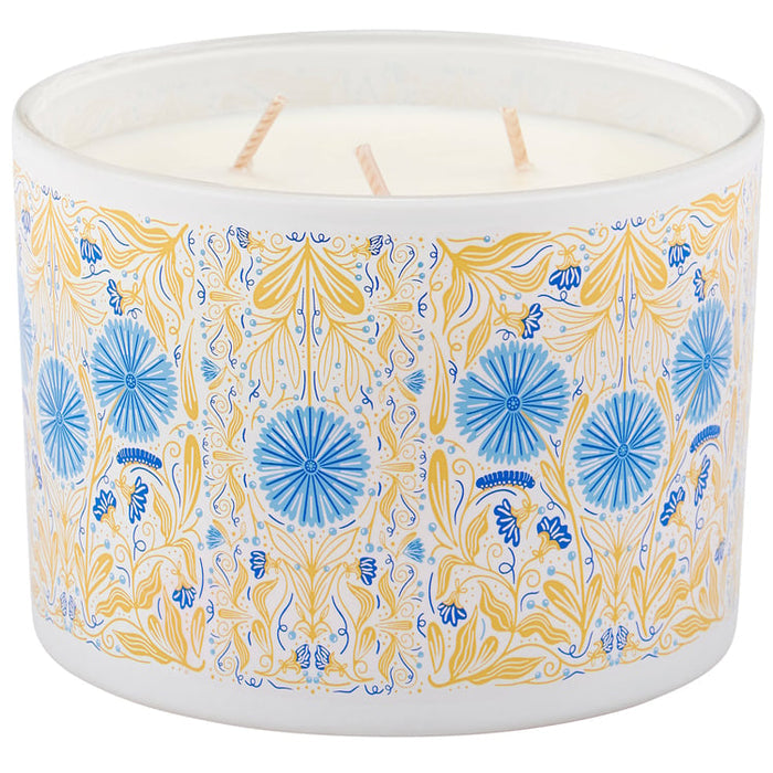 Caterpillar Floral Jar Candle - Eucalyptus