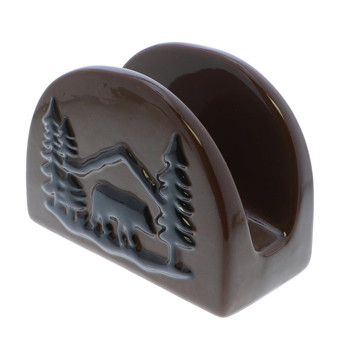 black bear napkin holder