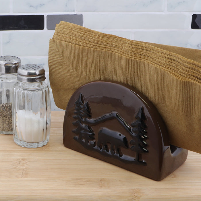 free standing ceramic napkin holder