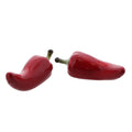 ceramic chili pepper salt and pepper shakers