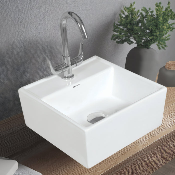Ceramic Designer Basin Table Top Cum Wall Hung - TR 85019 KRISTEN