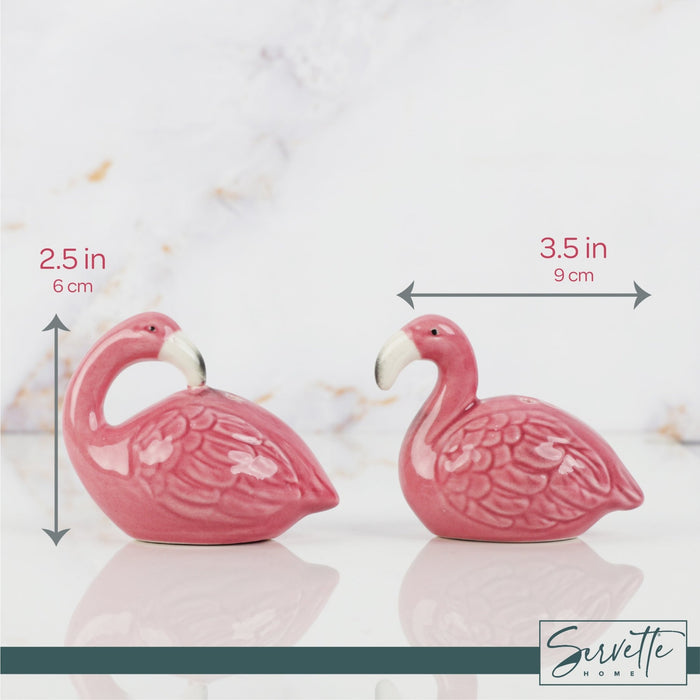 Ceramic Flamingo Salt & Pepper Shakers