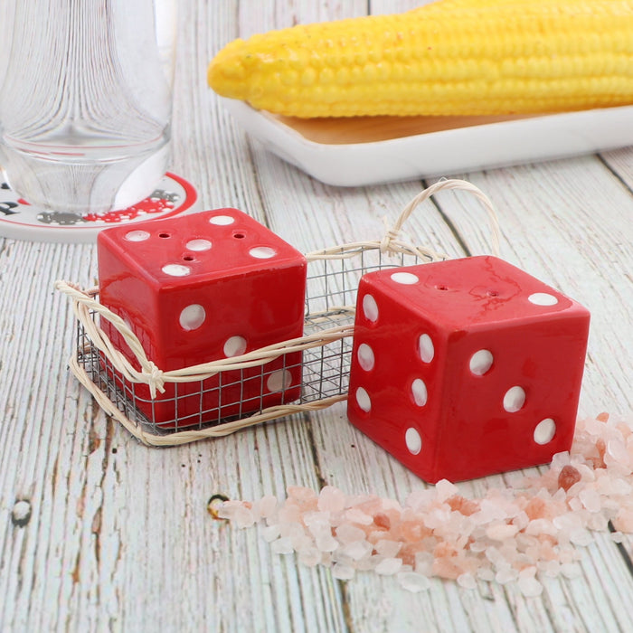 poker salt and pepper shakers