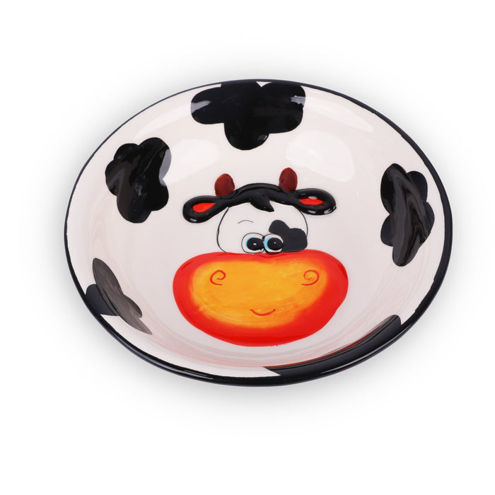 Ceramic Salad Bowl Cow