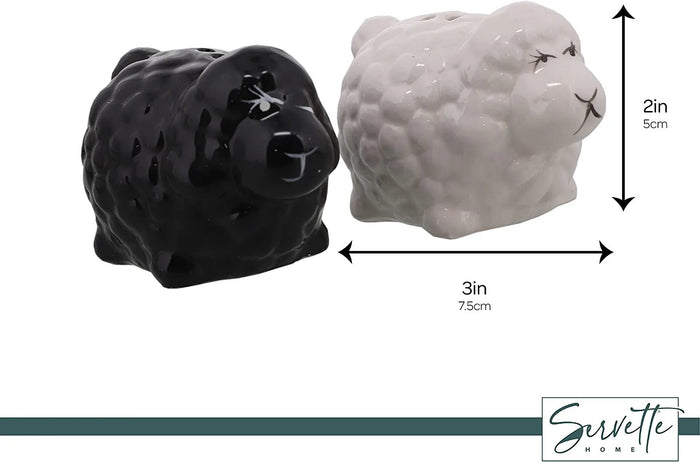 Ceramic Sheep Salt & Pepper Shakers