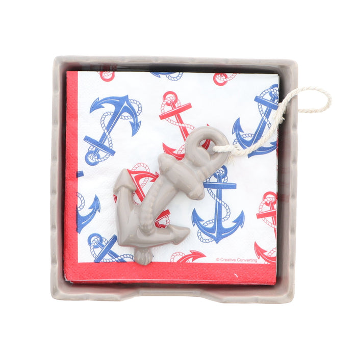 anchor weight napkin holder