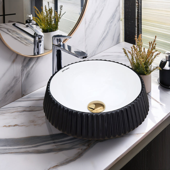 Ceramic Table Top Designer Basin - Life Time Coating Warranty - GLOBE 111