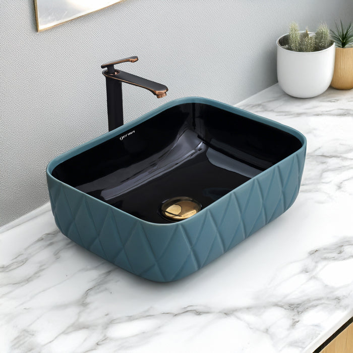 Ceramic Table Top Designer Basin - Life Time Coating Warranty - MINI SPADE 104