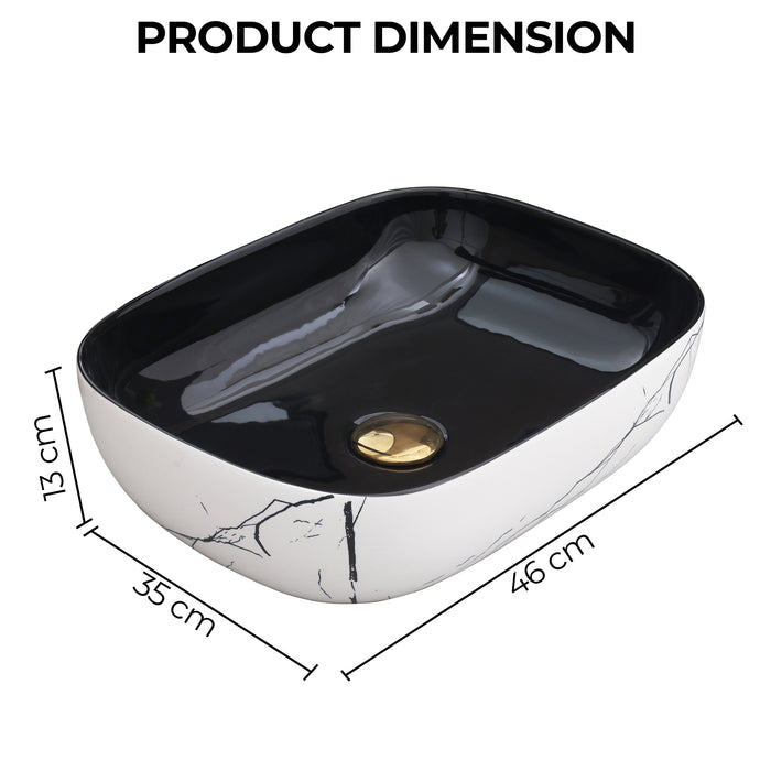 Ceramic Table Top Designer Basin - Life Time Coating Warranty - STELLAR 230