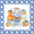 Chinoiserie Pumpkin Topiary Cocktail Napkins Set of 20