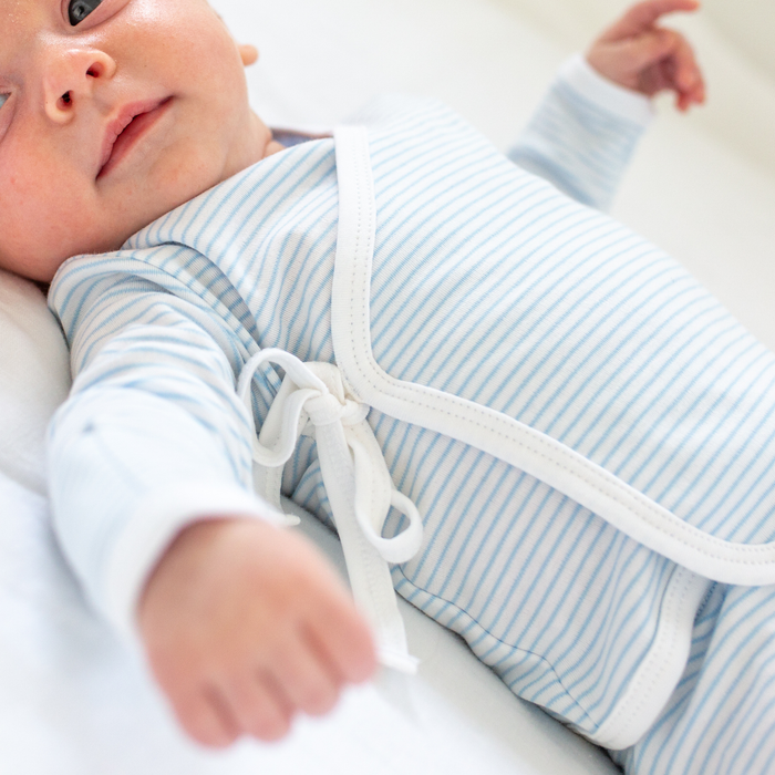 Classic Stripe Take Me Home Set, Light Blue