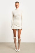 Clean Cut Micro Skirt - Cream
