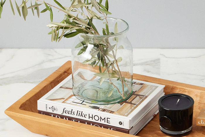 Clear Glass Mason Jar Flower Vase, 3L