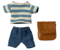 Clothes and bag, Big brother mouse - Brown