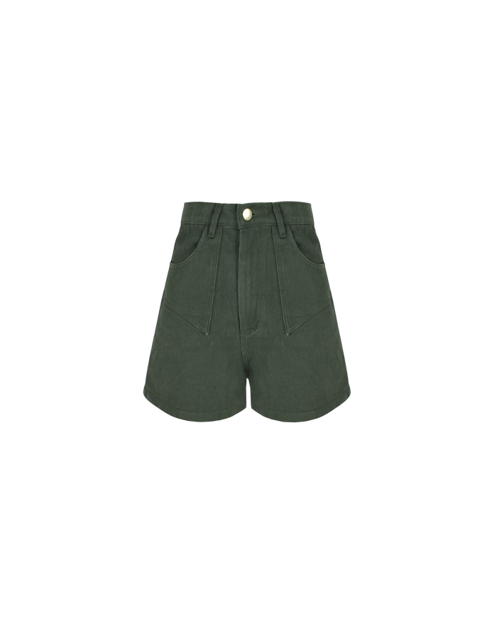 CLOVER DENIM SHORT KHAKI