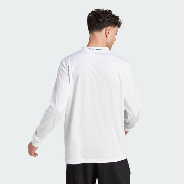 COLLEGIATE MESH BACK LONG SLEEVE T-SHIRT HY1283