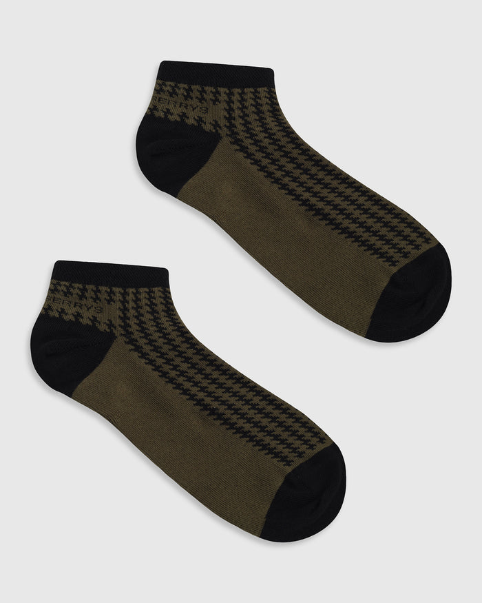Combed Cotton Ankle Length Socks Pack of 3 - Wigeon