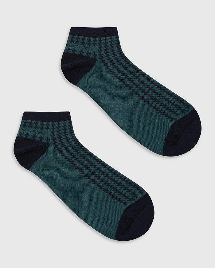 Combed Cotton Ankle Length Socks Pack of 3 - Wigeon