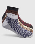 Combed Cotton Ankle Length Socks Pack of 3 - Wimmera