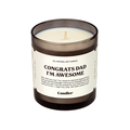 Congrats, Dad Candle