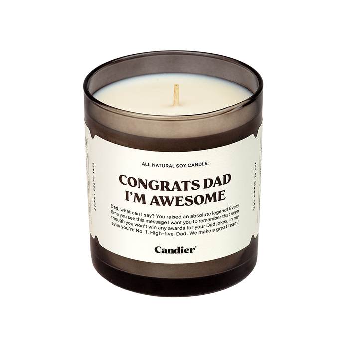 Congrats, Dad Candle