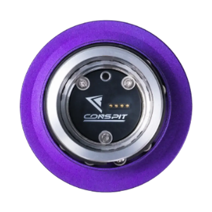 Conspit CDR Quick Release Adapter – 50 mm PCD (Purple / Silver) - Sim Race Webshop B.V.