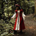 Cotton Medieval Dress - Red