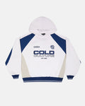 COWBOY VARSITY HOODIE WHITE/BLUE - COLD CULTURE