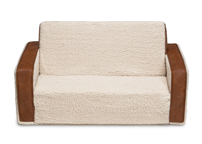 Cream Sherpa with Brown Leather (5047)