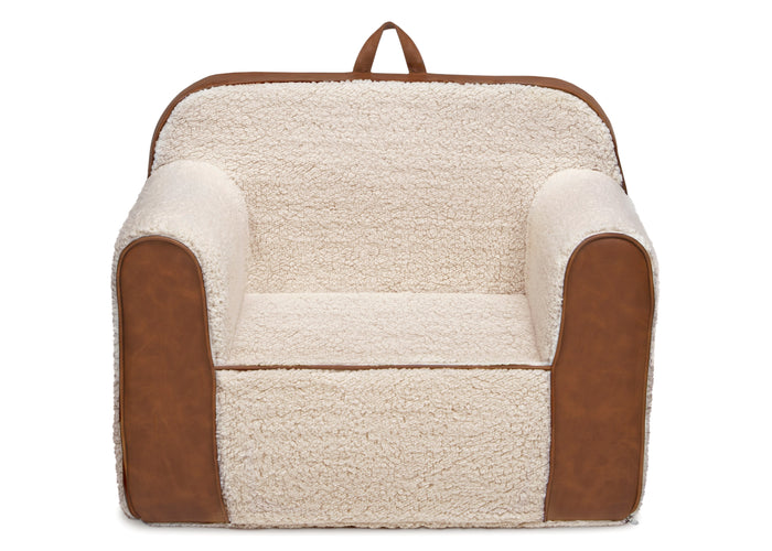 Cream Sherpa with Brown Leather (5047)