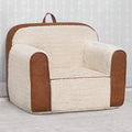 Cream Sherpa with Brown Leather (5047)