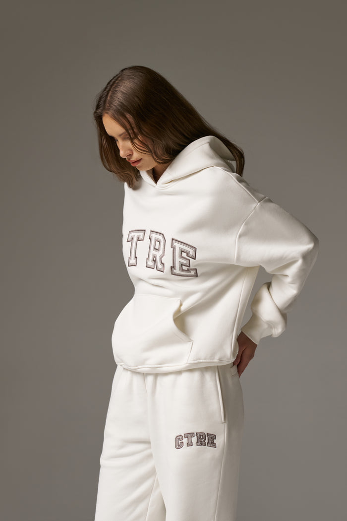 CTRE RELAXED HOODIE - OFF WHITE