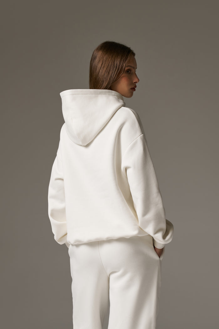 CTRE RELAXED HOODIE - OFF WHITE