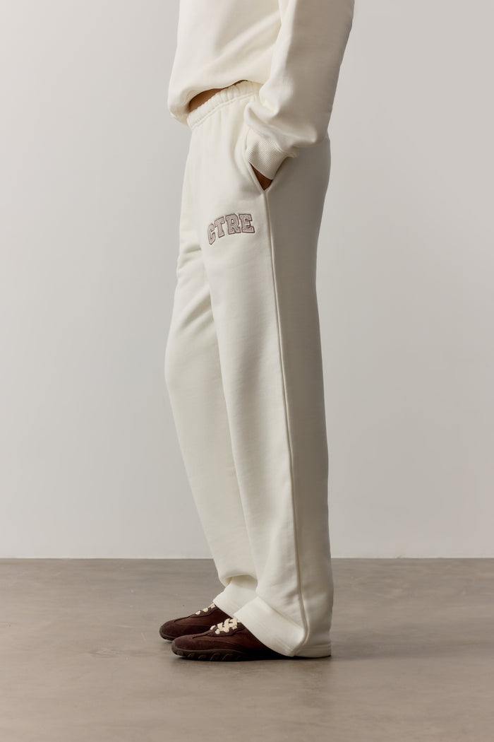 CTRE STRAIGHT LEG JOGGERS - OFF WHITE
