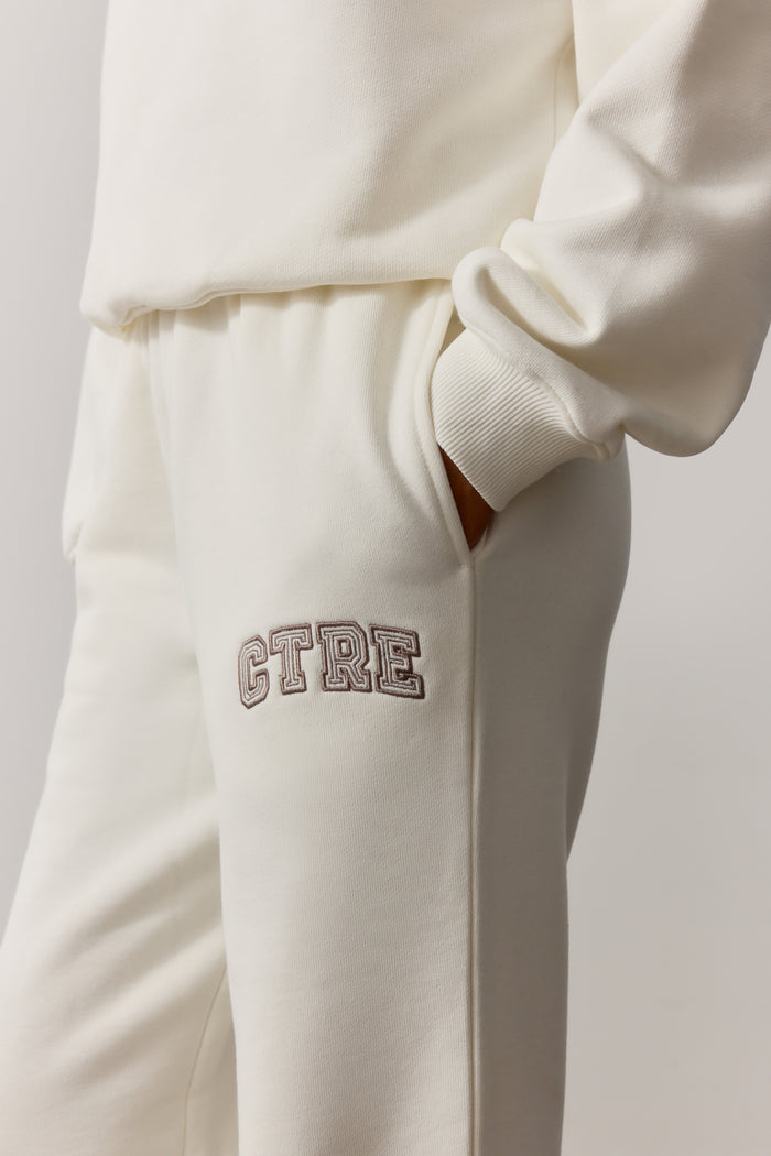 CTRE STRAIGHT LEG JOGGERS - OFF WHITE