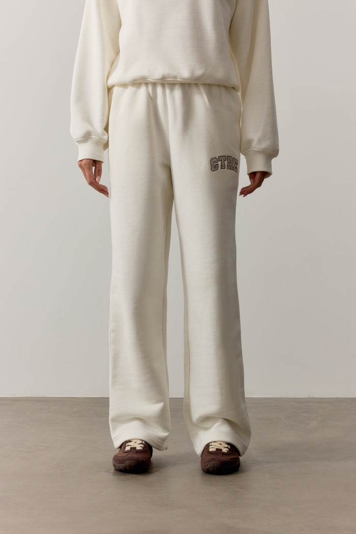CTRE STRAIGHT LEG JOGGERS - OFF WHITE