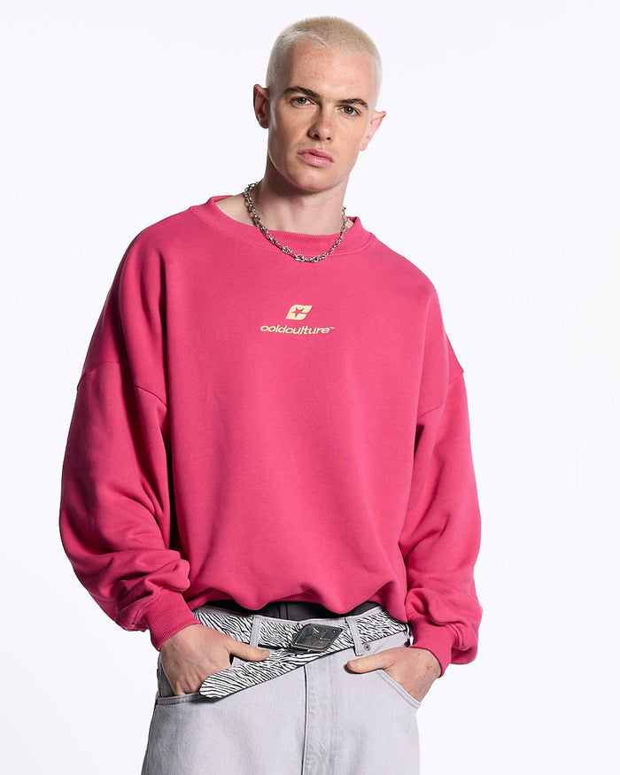 CURVED CREWNECK PINK - COLD CULTURE #man