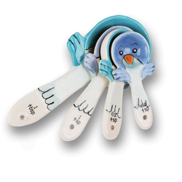 Cute Measuring Spoons - Blue Bird Spoons